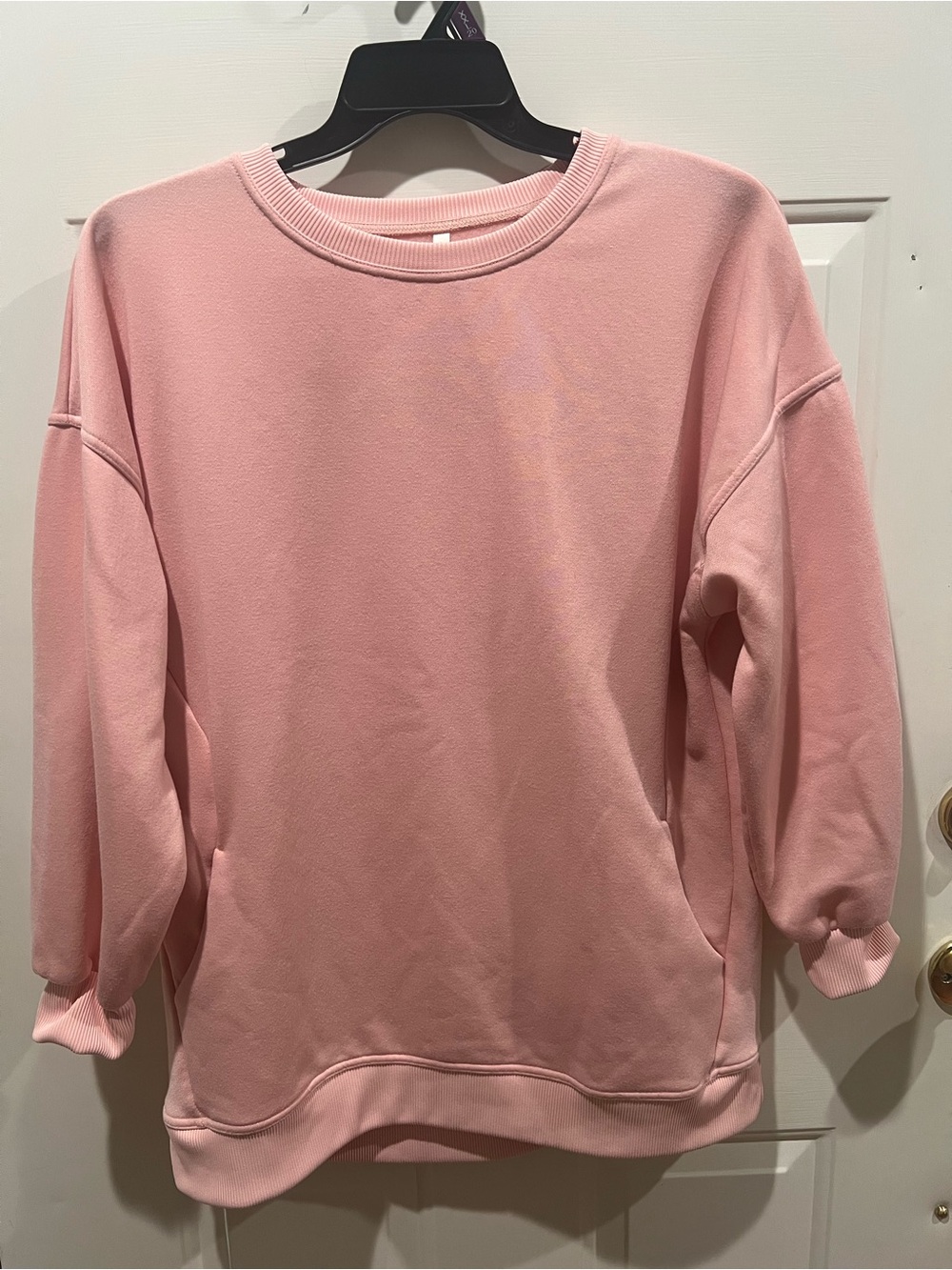 HALARA Soft Blush Pink Crew Sweatshirt